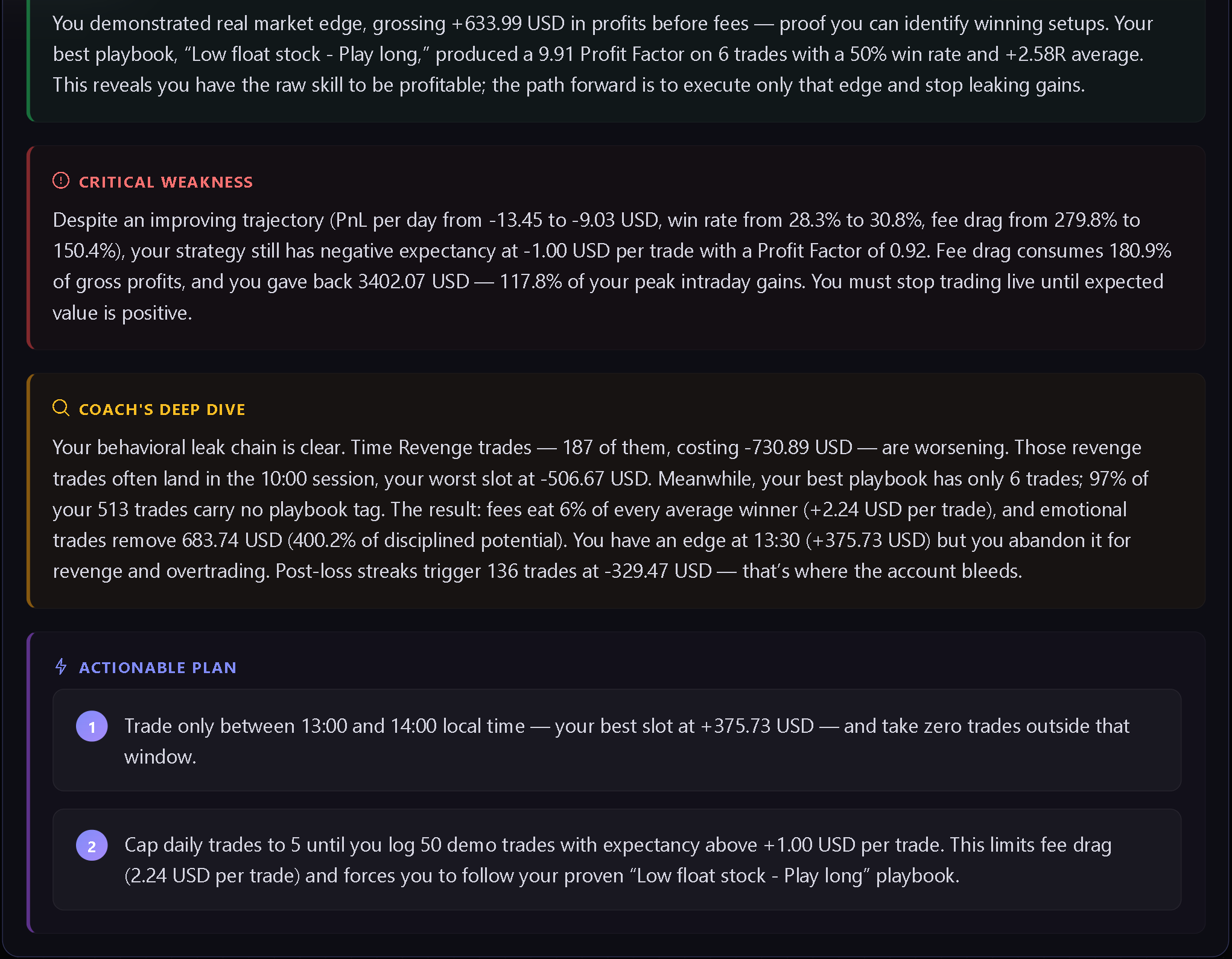 Risk Analyzer report screenshot